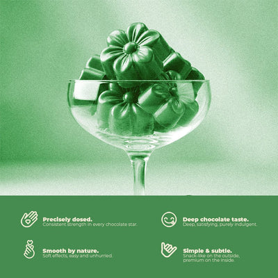 Happy Hasch Schoko Flower – Premium THC Schokoladen - Stern | MYGREEN - MYGREEN