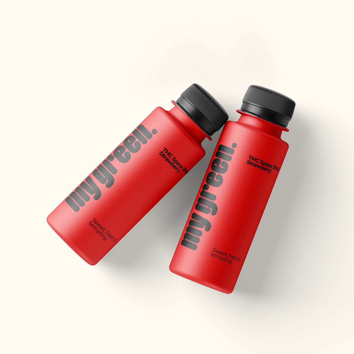 THC Space Shot Strawberry 20mg | fruchtig - süßer Nano - THC Kick | MYGREEN - MYGREEN