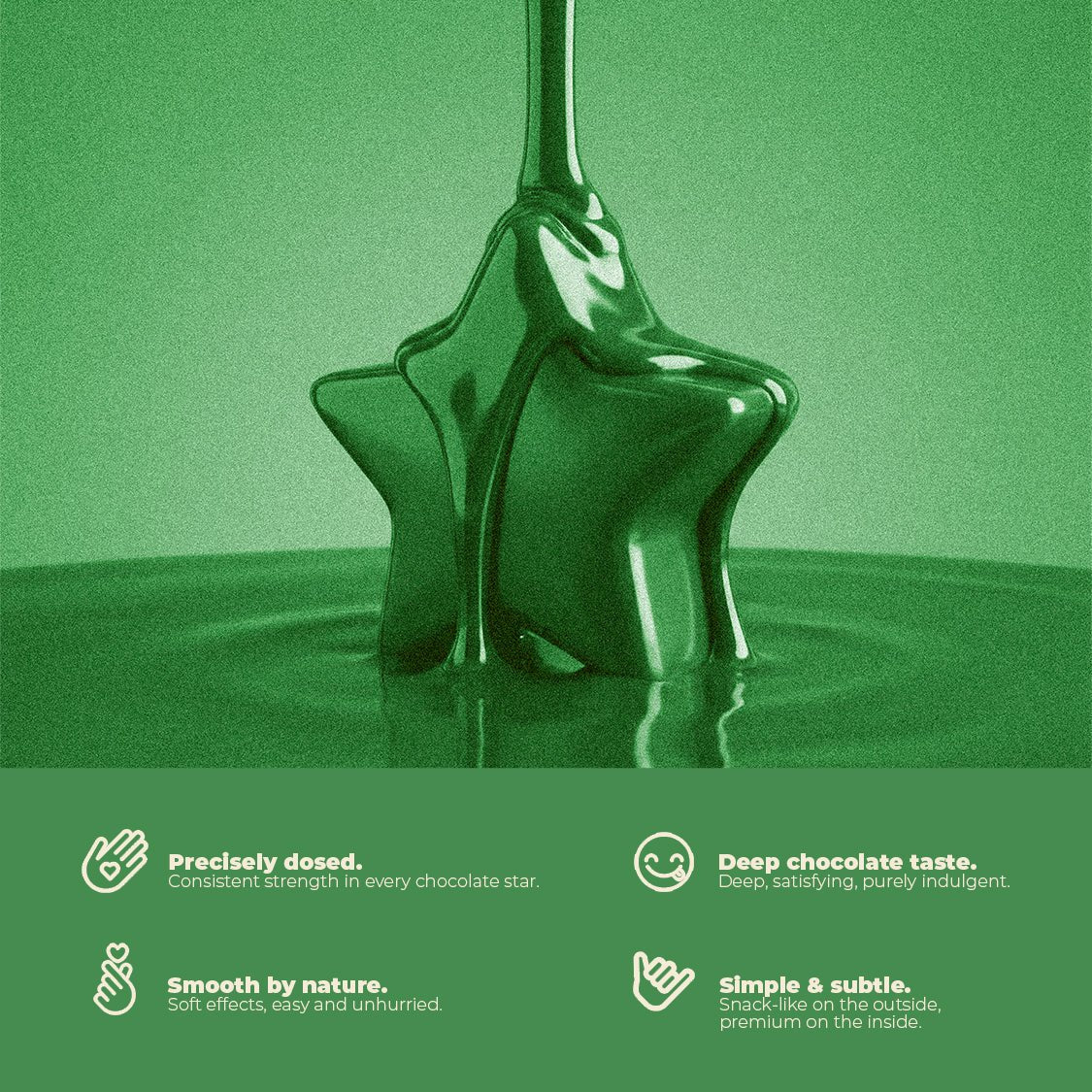 THC Stars Choco – Schokoladige Cannabis - Sterne | MYGREEN - MYGREEN