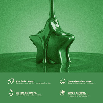 THC Stars Choco – Schokoladige Cannabis - Sterne | MYGREEN - MYGREEN