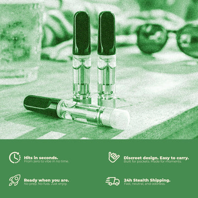 THC Vape Testing Kit – 3 Kartuschen + Akku - MYGREEN